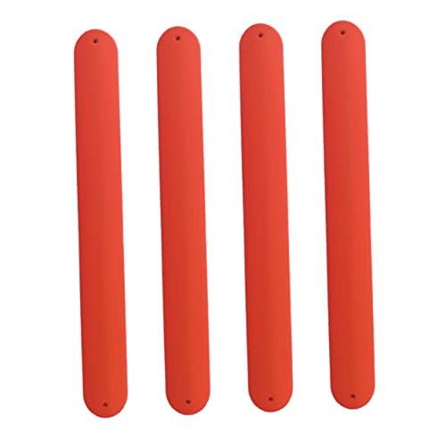 YARNOW 4 Stück Silikon Slap Armbänder Bunten Farben Diy Slap Armbänder für Party Gefälligkeiten und Kreative Gestaltungsmöglichkeiten von YARNOW
