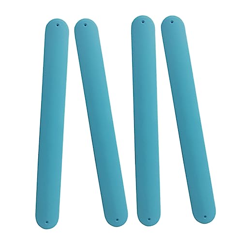 YARNOW 4 Stück Silikon Slap Armbänder für Diy Einfarbige Slap Bracelets Partys und Festivals Kreative Gestaltung und Einfacher Tragekomfort von YARNOW