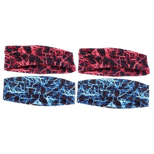 YARNOW 4 Stück Sport Stirnband elastische Haarbänder Haarstirnbänder Make-up-Dusche-Stirnband Schweißband elastisches haarband yoga haarband atmungsaktives Haarband Sportbedarf Polyester von YARNOW