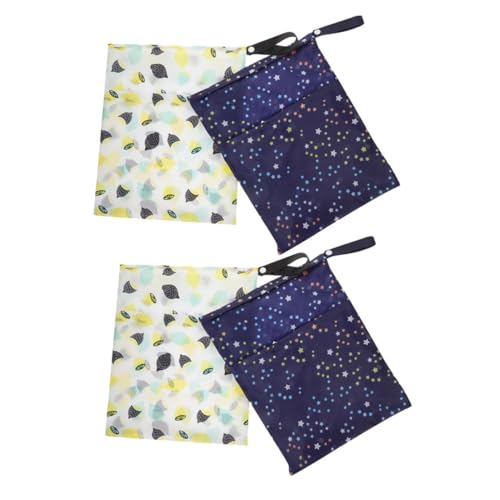 YARNOW 4stücke Wasserfeste Wiederverwendbare Und Trockentasche Windeln Badeanzüge Und Gym-Kleidung Waschbar Für Kinderwagen Und Yoga von YARNOW