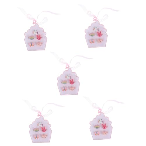 YARNOW 5 Boxen Verstellbare Ringe aus Kunststoff Cartoon Motive für Rollenspiele und Leicht und Sicher Party Füller oder Spielpreise für Geburtstagsfeiern und Feste von YARNOW