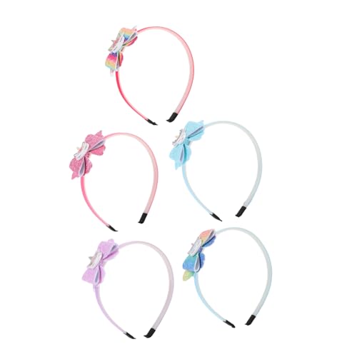 YARNOW 5 Stück Einhorn Haarreif für Mädchen Teiliges Haarband mit Bunten Schleifen Perfektes Party Zubehör für Geburtstagsfeiern und Festliche Anlässe YARNOW 5 Stück Einhorn Haarreif für Mädchen Teiliges Haarband mit Bunten Schleifen Perfektes Party Zubehör für Geburtstagsfeiern und Festliche Anlässe von YARNOW