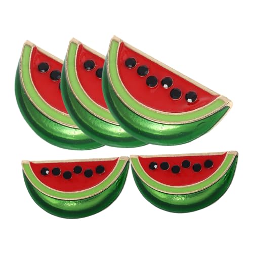 YARNOW 5 Stück Wassermelonenbrosche Stifte Wassermelonen-Emaille-Broschen Wassermelonen-Anstecknadel Emaille-Wassermelonen-Broschen Broschennadel Wäscheklammer Schalstift Legierung von YARNOW