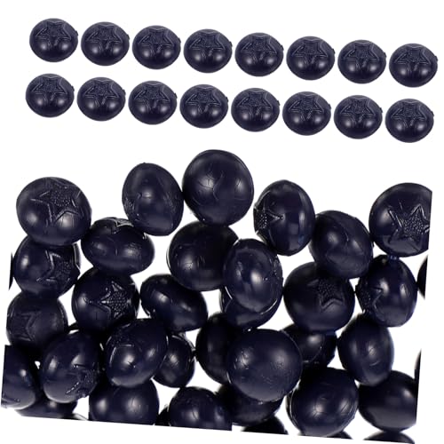 YARNOW 50 Stück Künstliche Blaubeeren Lebensechte Fake Früchte für Diy Handwerk Fotografie Requisiten Dekoration Geeignet für Küchen Obstschalen und Kreative Projekte von YARNOW