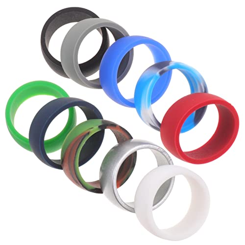 YARNOW 50 Stück Sportring Damenringe Eheringe gymnastics rings turnringe Ringe für Männer Herrenring flexible Silikonringe Sportübungsringe flexibel Fitness-Ring schmücken Mann Kieselgel von YARNOW