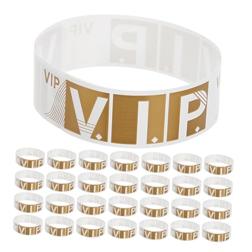 YARNOW 500 Stück Vip armbänder Wasserdichtes Papier Party Wristbands für Events Konzert Festivals Freizeitaktivitäten Langlebig Beschreibbar für Einfache Gruppenerkennung von YARNOW