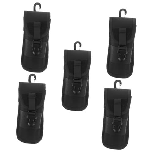 YARNOW 5St An der Taille hängendes Sonnenbrillenetui Zubehör zum Stippangeln Brillenhalter für den Außenbereich brillenetui Kinder sonnenbrillenetuis praktisches Brillenetui Stoff Black von YARNOW