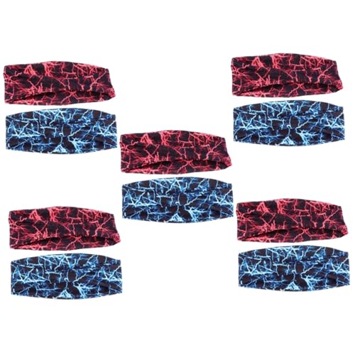 YARNOW 5er-set Elastisches Sport-stirnband Schweißableitende Kanäle Atmungsaktive Und Bequeme Haarbänder Für Damen Und Herren Geeignet Für Aktivitäten 2 Stück X 5 von YARNOW