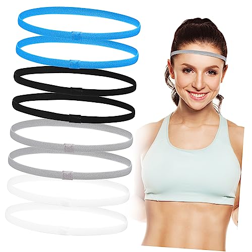 YARNOW 8stücke Pack Sport Stirnbänder Fitness Stirnbänder Für Damen Dünne Kopf Bänder Für Yoga Joggen von YARNOW