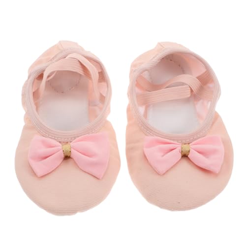 YARNOW Ballettschuhe für Mädchen Weiche Geteilte Ledersohle Katzenpfoten Design Bequeme Tanzschläppchen Ballettschläppchen für Chinesischen Tanz und Ballettunterricht von YARNOW