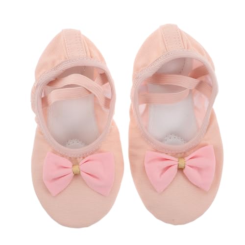 YARNOW Ballettschuhe mit Weicher Flexibler Sohle und Langlebigem Material Komfortable Tanzschläppchen für Mädchen für Yoga und Ballettpraxis Fördert Tanzfreude und Natürliche Fußbewegung von YARNOW