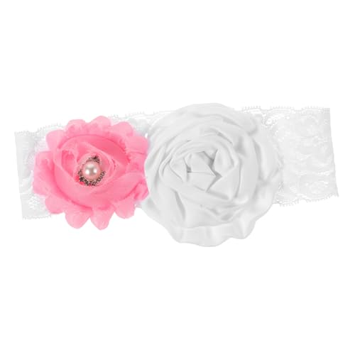 YARNOW Handgenähtes Chiffon-stirnband Mit Blumendesign Für Junge Mädchen Kopfschmuck Aus Chiffon Mit Blumen Für Kleinkinder Europäische Junge Mädchen-kopfbedeckung Mit von YARNOW