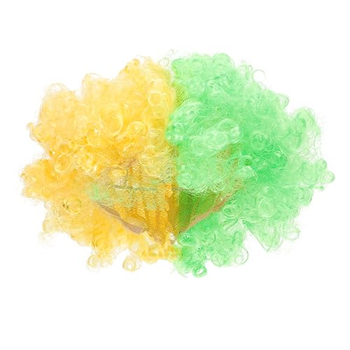 YARNOW Clownperücke Mit Länderflaggenmotiv Verschleißfeste Kunsthaar-perücke Tragbares Fan-accessoire Für Partys Und Festivitäten von YARNOW