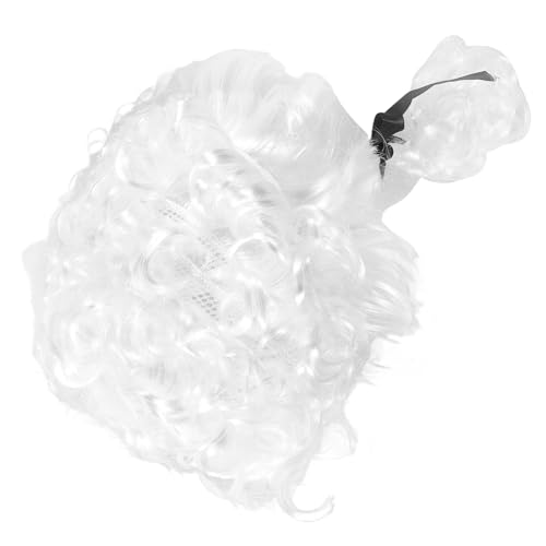 YARNOW Cosplay Perücke Leichte Synthetische Richterperücke für Männer Frauen für Karneval Halloween Kostümpartys Anpassbar für Verschiedene Looks Elegantes Weißes Design Langlebig und von YARNOW