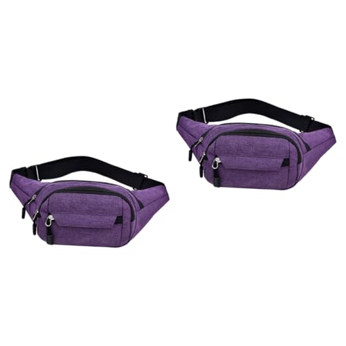 YARNOW Geldbörsen 2st Sport-gürteltasche Brieftasche Umhängetasche Rucksack Mann Violett Mode Sportzubehör von YARNOW