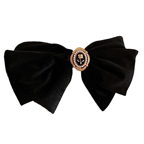 YARNOW Großer Haarschleifen Haarclip für Frauen Haarspange mit Perlen und Blumen für Hochzeiten Partys Abschlussfeiern Tägliche Nutzung von YARNOW