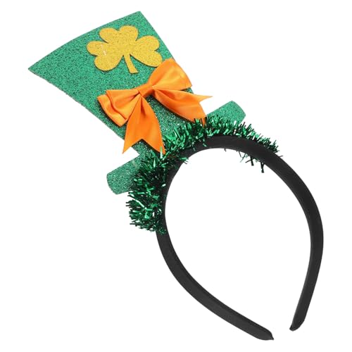 YARNOW Grünes Saint Patrick's Day Stirnband mit Kleinem Hut und Schleife Festlicher Haarschmuck für Frauen und Strapazierfähiges Dekoratives Party Accessoire von YARNOW