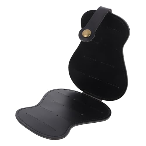 YARNOW Guitar Picks Organizer aus PU Fächer Gitarren Pick Halter für Musiker Plectrum Elegantem für Verschiedene Gitarren und Häufigen Gebrauch von YARNOW