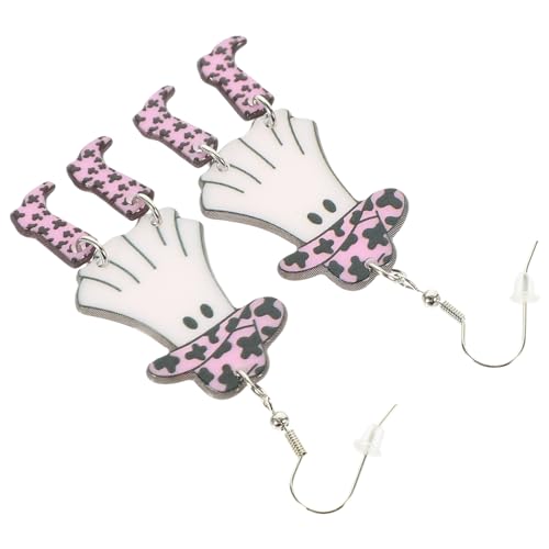YARNOW Halloween Ohrringe Ghost Earrings mit Lustigem Gothic Design Leicht und Hautfreundlich für Damen Halloween Kostüm und Partys Dangle Ohrringe von YARNOW