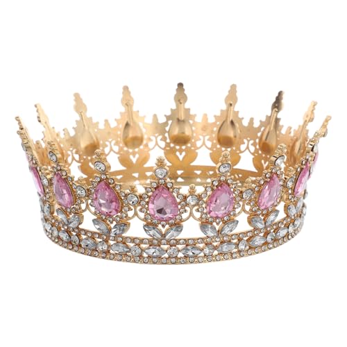 YARNOW Königin-Krone Mit Strasssteinen: Hochzeitskronen Und Diademe Für Frauen Kostümparty Haarschmuck Prinzessinnen-Geburtstag Kristall-Brautdiademe von YARNOW