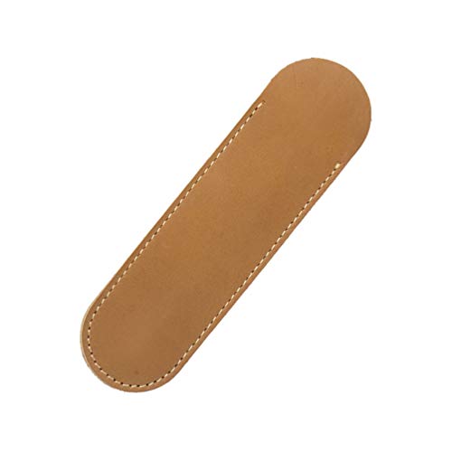 YARNOW Leder-Stifteetui Retro-Stiftehülle Tragbarer Füllfederhalter 15 X 3 5 cm 1 Stück (Hellbraun) von YARNOW