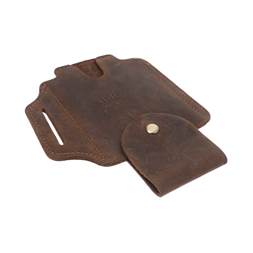 YARNOW Ledermobiltasche Stand Holder Halterung für Everyday Bag Männer klein Herren-geldbörsen -Verlust-Hüfttasche tragbare Hüfttasche Rindsleder Coffee YARNOW Ledermobiltasche Stand Holder Halterung für Everyday Bag Männer klein Herren-geldbörsen -Verlust-Hüfttasche tragbare Hüfttasche Rindsleder Coffee von YARNOW