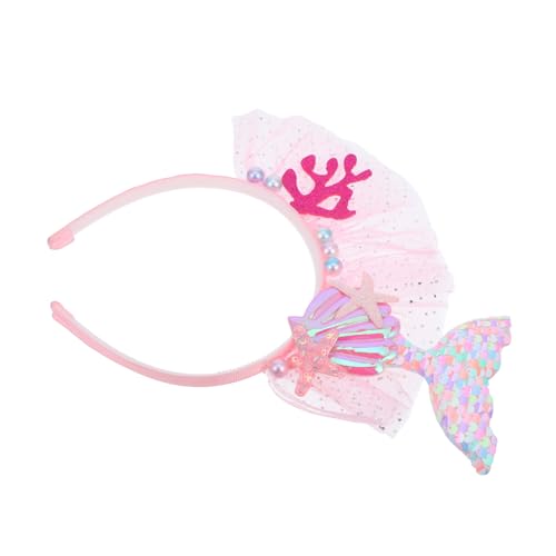YARNOW Meerjungfrau Haarband Komfortables Haaraccessoire im Meerjungfrau Design Strandpartys und Geburtstagsfeiern mit Glitzer für Damen von YARNOW