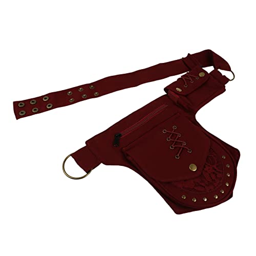 YARNOW Pack Vintage Hüfttasche Army Bag Bag Crossbody Bags Cellphone Stand Unisex Bauchtasche Träger Handy-Hüfttasche Geldbeutel Crossbody-Handyhalter Telefon Taillenbeutel Eisen von YARNOW