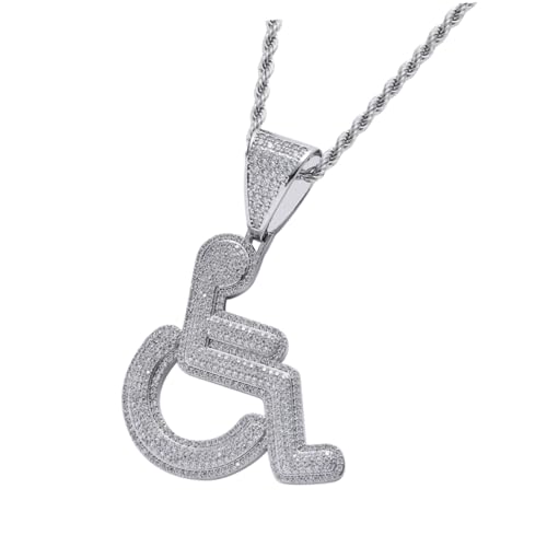 YARNOW Personalisierte Halskette mit Anhänger Kreative Kettenhalskette für Herren und Damen Ausgefallenes Accessoire mit Zirkonia Robustes Kupferdesign Modischer Schmuck für Alltag und von YARNOW