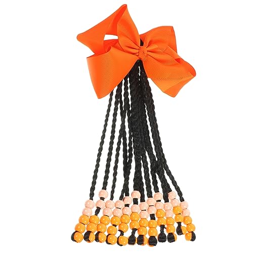 YARNOW Geflochtene Pferdeschwanz Haarverlängerung Für Frauen Synthetisches Haarteil Mit Perlen Leicht Zu Tragen Handhaben Für Partys Reisen Und Tägliche Nutzung von YARNOW