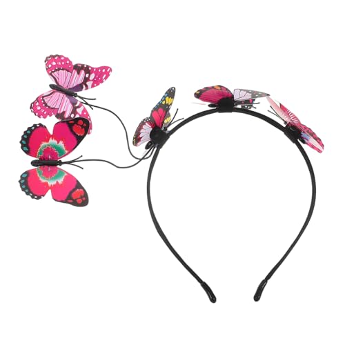 YARNOW Schmetterling Stirnband Für Frauen Hochzeitskopfschmuck Schmetterlingskopfbedeckung Fotorequisite Karnevalskopfbedeckung Für Mädchen Und Frauen von YARNOW