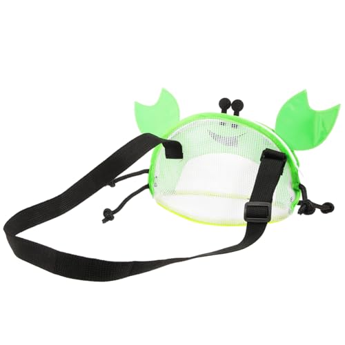 YARNOW Shell Bag Strandtasche Mesh Beach Bag Mehrzweck Reisebeutel für Mädchen und Jungen Leicht Praktisch Handlich für Kleine Reiseutensilien Grün von YARNOW