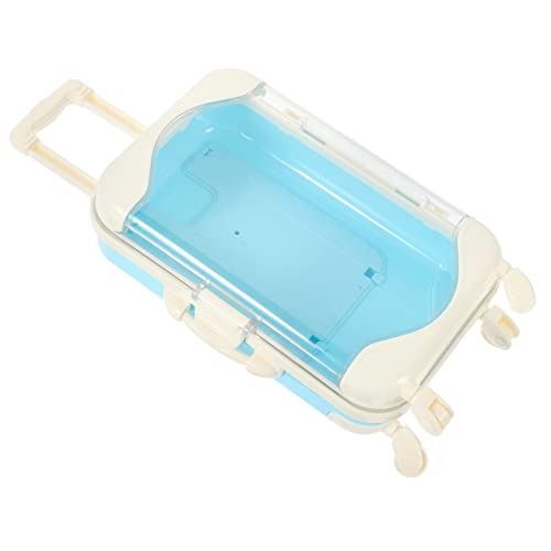 YARNOW Simuliertes Reisefall Mini Koffer Gepäck Tasche Träger Kauspielzeug Babyspielzeug Spielzeuge Kinderspielzeug Plastik Blue von YARNOW