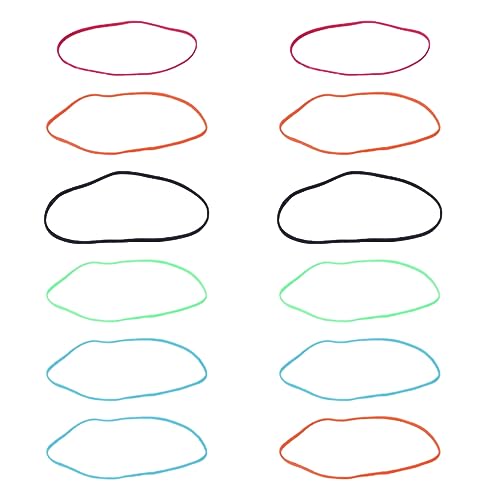 YARNOW 12stücke Pack Rutschfeste Stirnbänder Elastische Haarbänder Unisex Sport Stirnbänder Für Fast Jeden Kopf von YARNOW