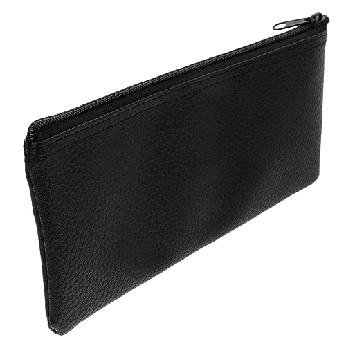 YARNOW Verschleißfeste Mikrofontasche aus Leder mit Reißverschluss Tragbare Mikrofon Aufbewahrungstasche für Outdoor Mikrofon Organizer Stoßfest für Handmikrofone Schutzetui für Reisen von YARNOW