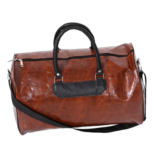 YARNOW Wanderhandtasche Aus Pu- Robuste Und Leichte Reisehandtasche Campingtasche Mit Großem Fassungsvermögen Für Herren von YARNOW