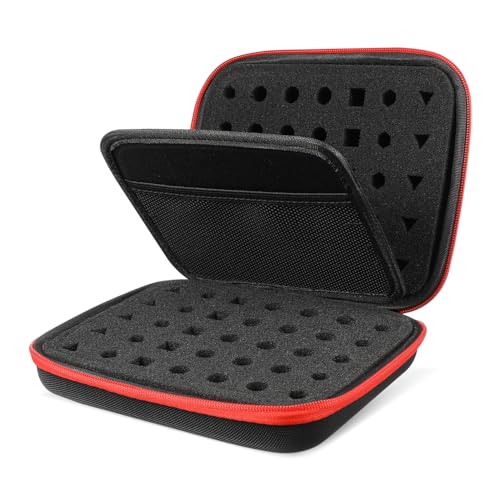 YARNOW Würfel Aufbewahrungstasche mit Reißverschluss und Trennfach Tragbarer Dice Organizer Beutel für Brettspiele und Tabletop Zubehör Kompakte Würfelbox aus Robustem Verbundmaterial von YARNOW
