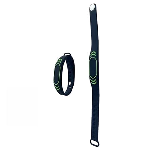 13.56MHz RFID 4k Armband M4 S70 ISO chip Silikon Uhrenarmband (2 Stück) (schwarz) von YARONGTECH