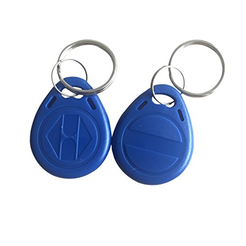 YARONGTECH RFID beschreibbares 125khz blau rot gelb wiederbeschreibbare Schlüsselanhänger blanko Tag Chip t5577 Hotel Token 10 Stück von YARONGTECH