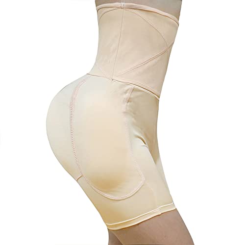 YAROVA Damen Po Push Up Unterhose - Hohe Taille Bauchkontrolle Höschen Hüftpolster Shapewear Body Shaper Frauen Kolbenheber Gesäßvergrößerer Gepolsterte Push-Up-Slips Plus Größe,XXL von YAROVA