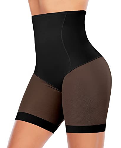 YARRCO Bauchweg Unterhose Damen Shapewear Miederhose Hohe Taille Figurformende Unterwäsche Leggings Miederpants (Schwarz, 2XL) von YARRCO