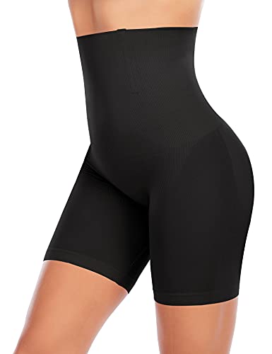YARRCO Bauchweg Unterhose Damen Shapewear Miederhose Hohe Taille Figurformende Unterwäsche Leggings Miederpants (Schwarz, M) von YARRCO