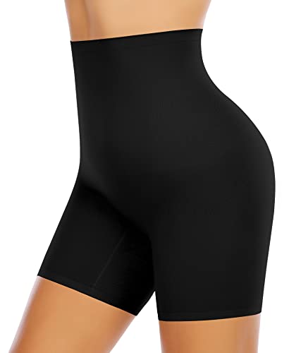 YARRCO Bauchweg Unterhose Damen Shapewear Miederhose Hohe Taille Figurformende Unterwäsche Leggings Miederpants (Schwarz-Leichtformen, 3XL) von YARRCO