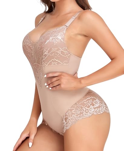 YARRCO Shapewear Damen Body Shaper Bauchweg (Beige-Shape, M) von YARRCO