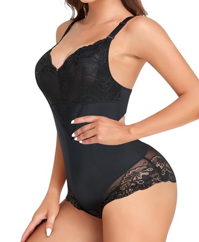 YARRCO Shapewear Damen Body Shaper Bauchweg (Schwarz-Shape, 2XL) von YARRCO