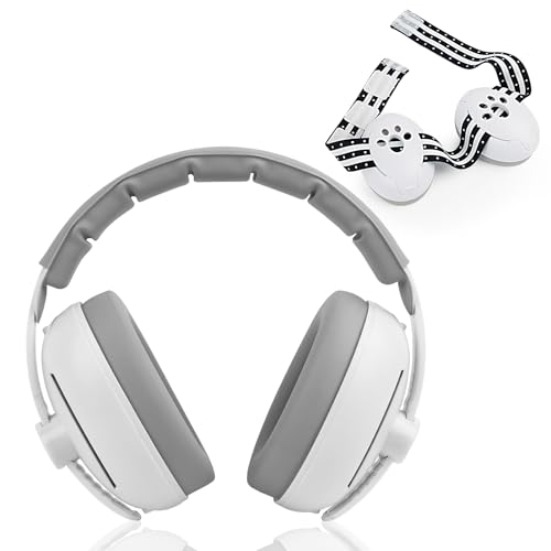 YARVPUV Baby Ohrenschützer,2 in1 Gehörschutz Baby Kopfhörer (0-4 Jahre), Kopfhörer Lärmschutz, Verstellbares Kopfband & leichte ABS-Schale, Geräuschreduzierung von YARVPUV