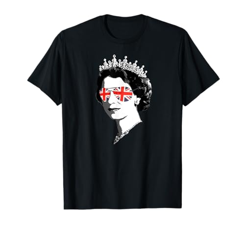 YAS QUEEN Elizabeth II England Meme Shirts Britische Krone Union Jack T-Shirt für Jungen und Mädchen, Schwarz, S YAS QUEEN Elizabeth II England Meme Shirts Britische Krone Union Jack T-Shirt für Jungen und Mädchen, Schwarz, S von YAS QUEEN Elizabeth II England Meme Shirts British