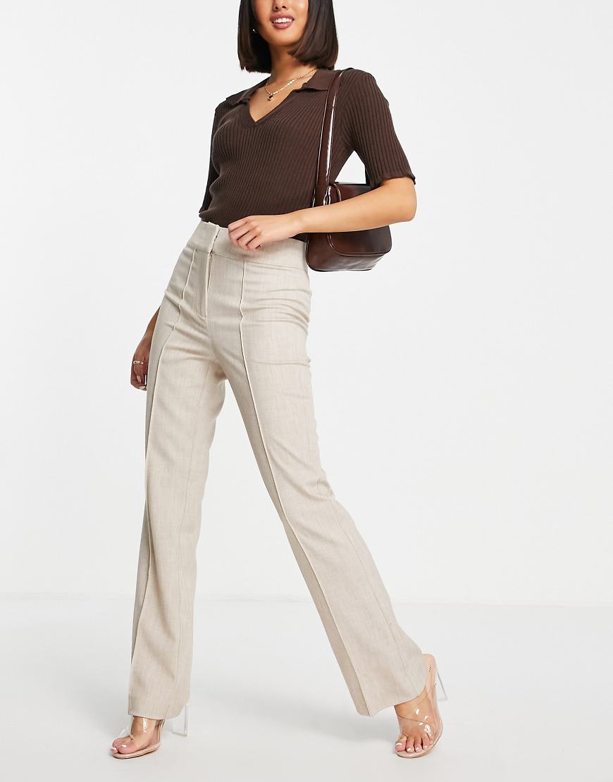 Y. A.S - Elegante Hose mit hohem Bund in Beige, Kombiteil-Neutral von YAS