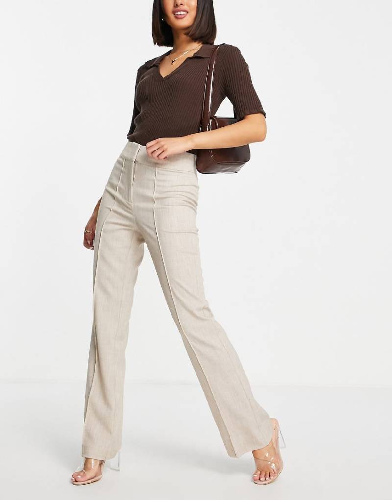 Y. A.S - Elegante Hose mit hohem Bund in Beige, Kombiteil-Neutral von YAS