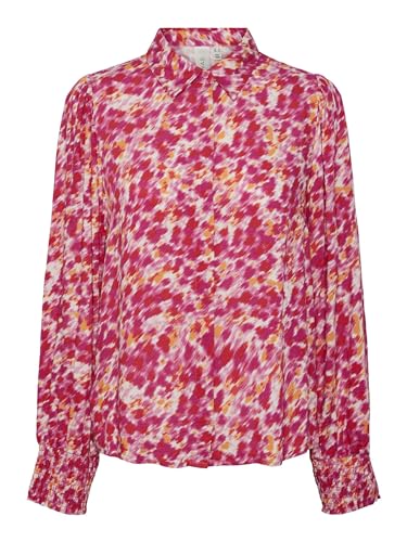 Y.A.S Damen YASALIRA LS Shirt S. NOOS Langarmbluse, Raspberry Sorbet/AOP:Fuzzy Flower, XXL Y.A.S Damen YASALIRA LS Shirt S. NOOS Langarmbluse, Raspberry Sorbet/AOP:Fuzzy Flower, XXL von YAS